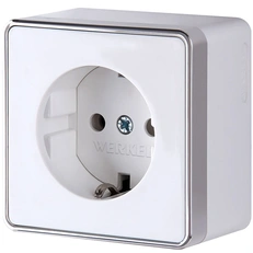 Изображение Розетка с заземлением Gallant (белая) W5071001