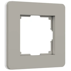 Изображение Рамка на 1 пост Split (дымчатый/белый, soft-touch) W0013067